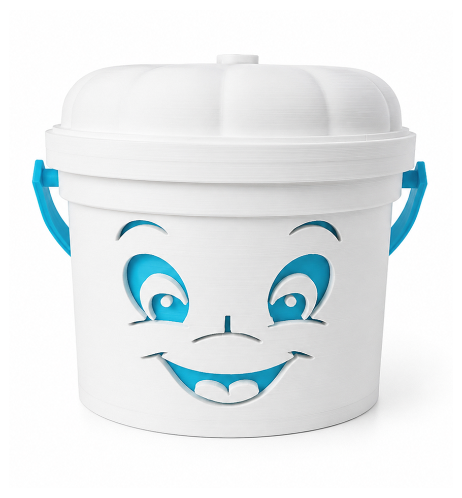 Casper Halloween Bucket 3D Print thumbnail