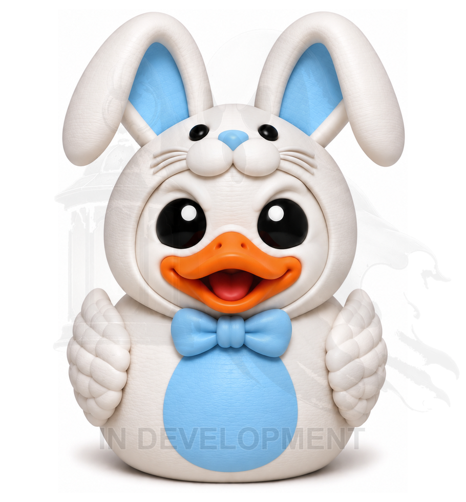 Easter Bunny – 3D Printed Duck Blue
