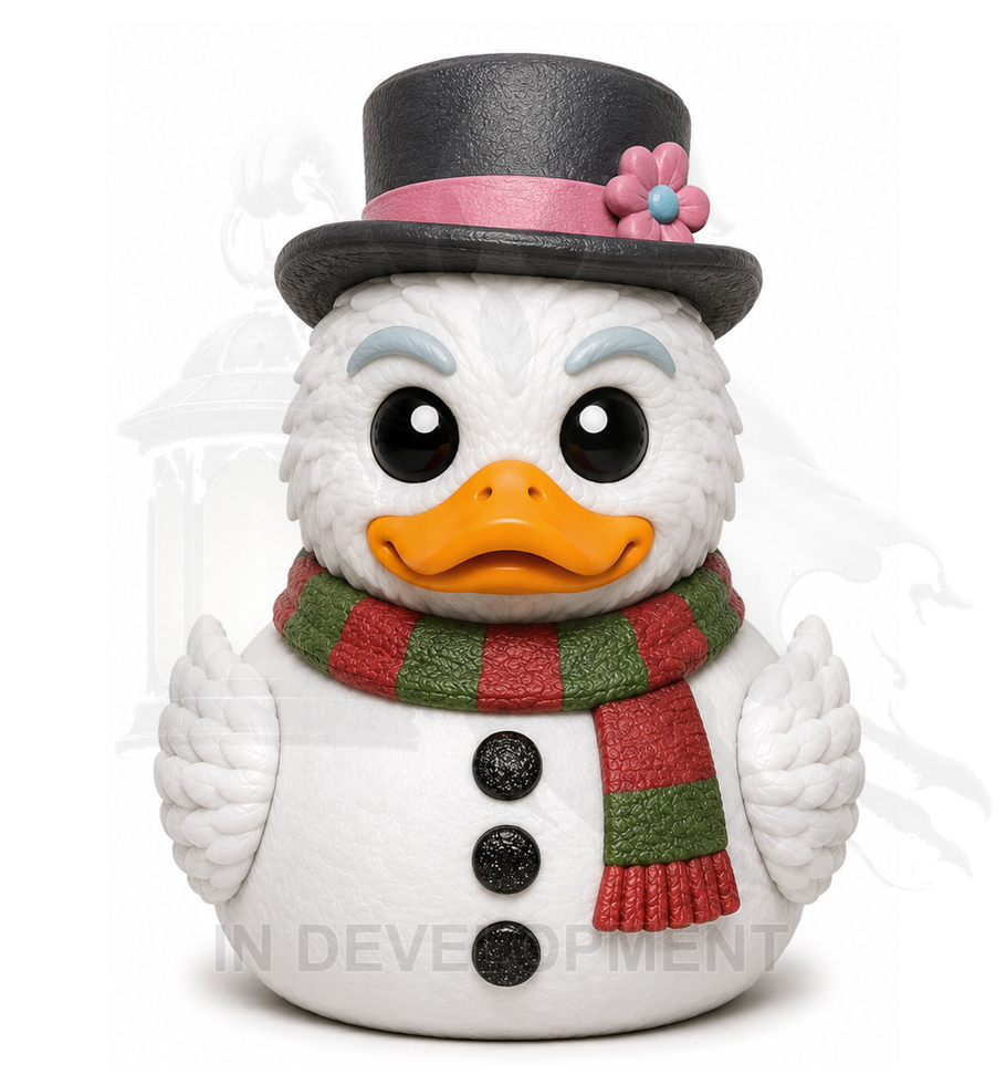 Frosty the Snowman – 3D Printed Duck Copy