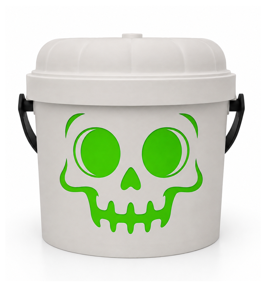Grin & Bare It Halloween Bucket 3D Print