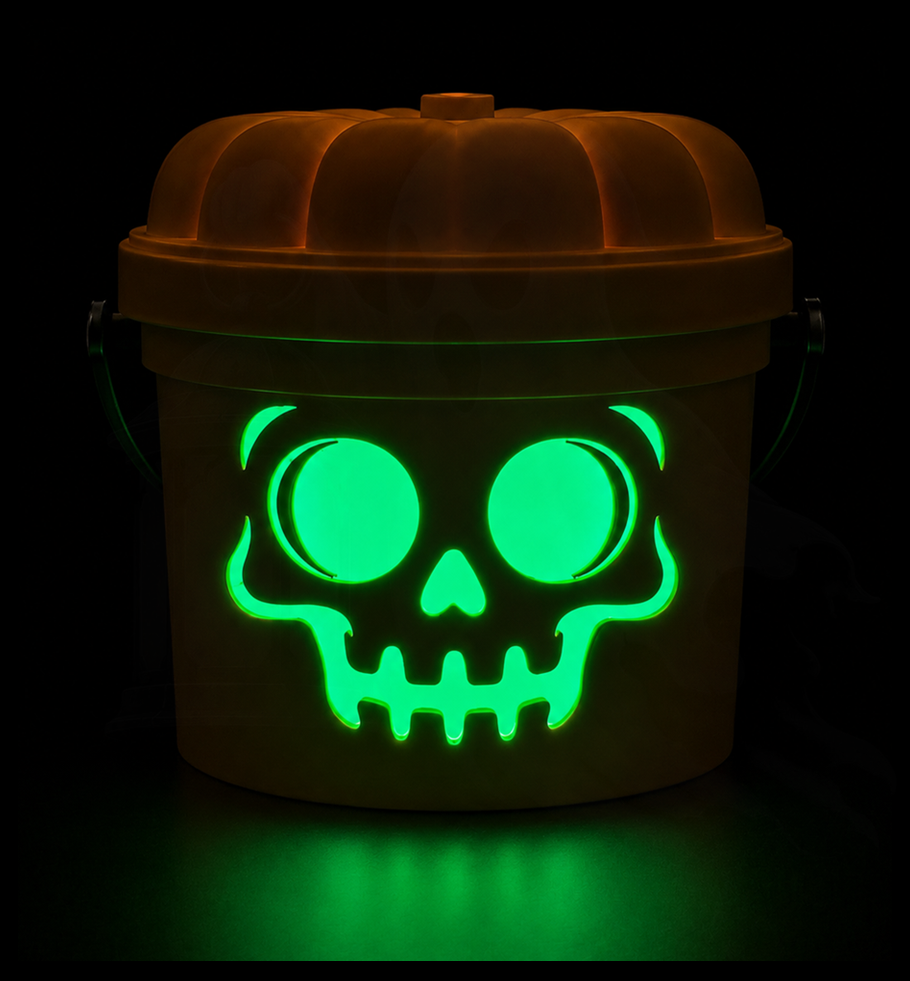 Grin & Bare It Halloween Bucket 3D Print