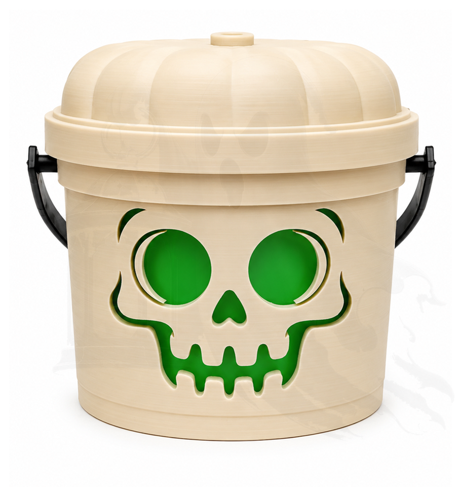 Grin & Bare It Halloween Bucket 3D Print thumbnail