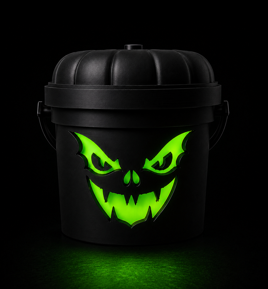 Nightshade Bat Halloween Bucket 3D Print