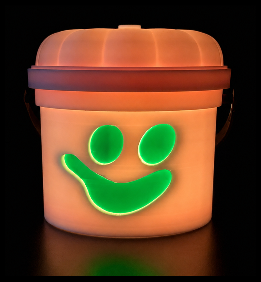 Smiley Specter Halloween Bucket 3D Print