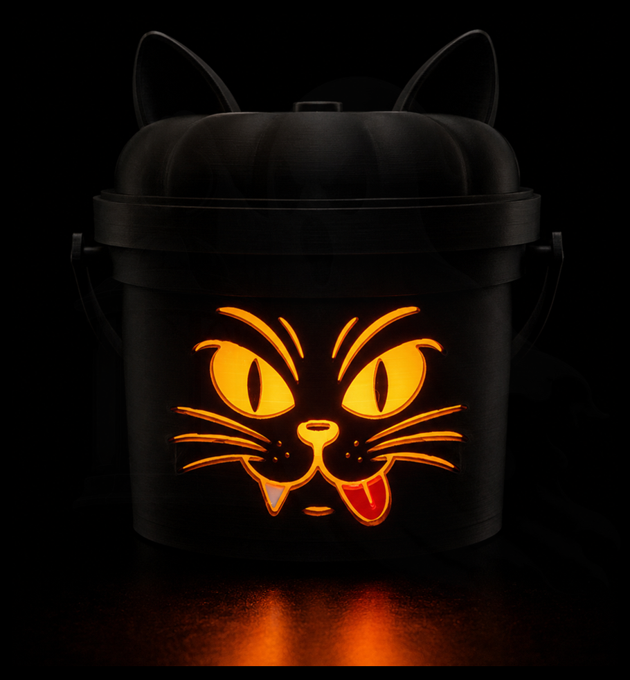 Twilight Tails Halloween Bucket 3D Print