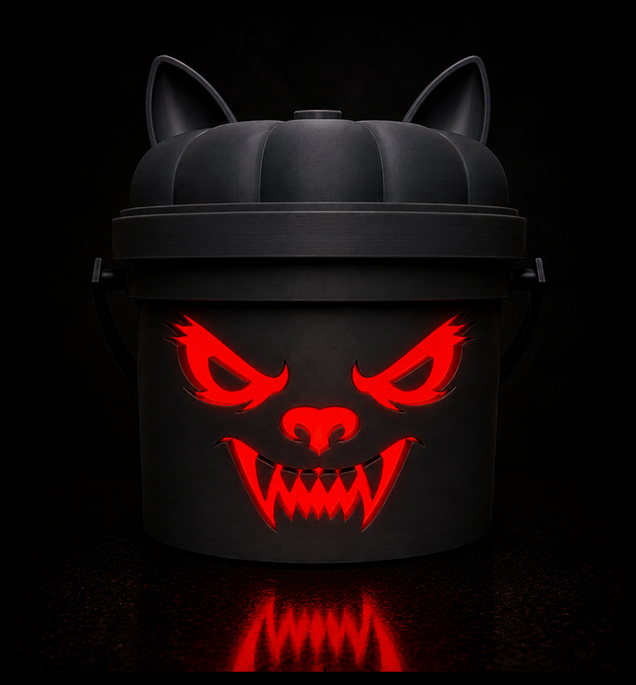 Howling Mauler Halloween Bucket 3D Print